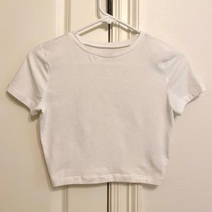 white crop top!!